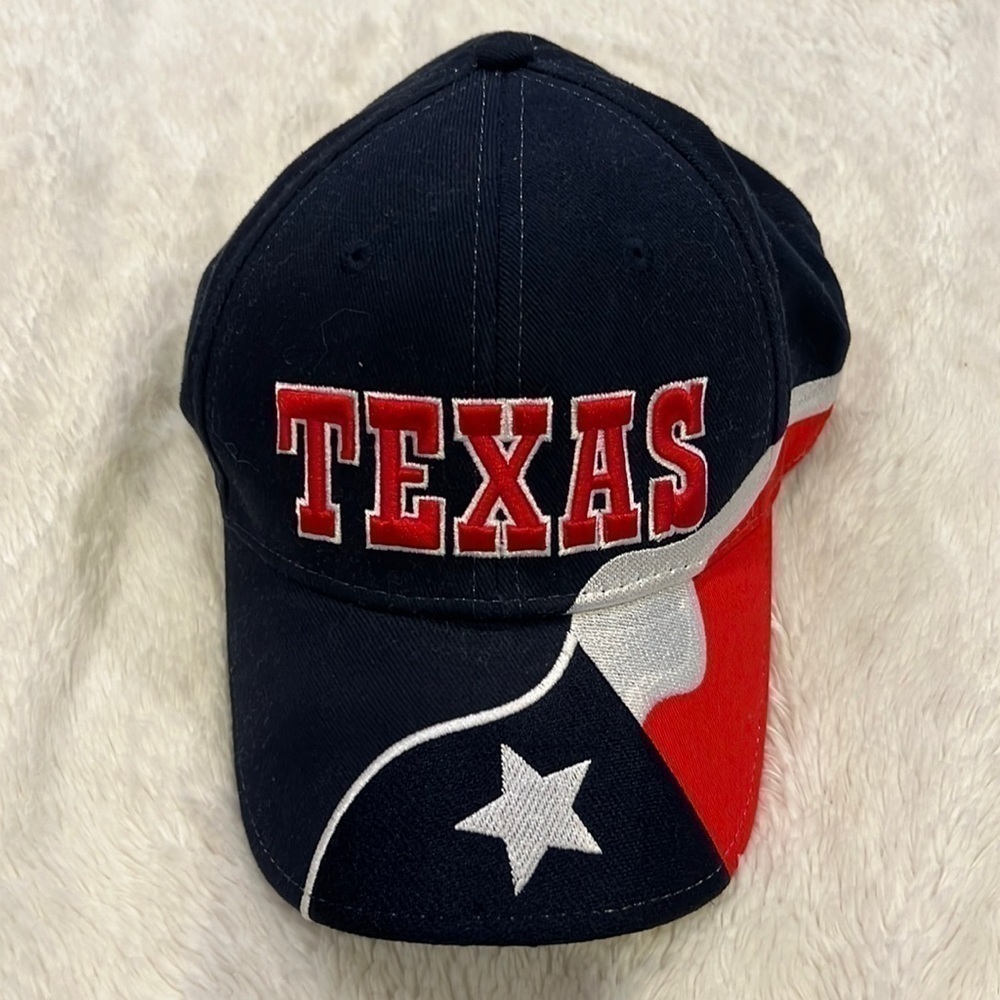 Embroidered Texas Patriotic Baseball Cap velcro - Picture 2 of 9